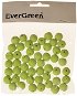 EverGreen Wooden beads 50 pcs, 1,6 cm, green - Beads