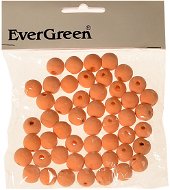 EverGreen fa gyöngyök 50 db, 1,6 cm, narancssárga színben - Gyöngy