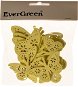 EverGreen Pillangó fából 10 db, sárga - Húsvéti díszítés