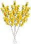 EverGreen Forsythia x 7 Branches, Set of 3 pcs, Height of  50cm, Colour Yellow - Artificial Flower
