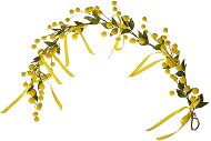 EverGreen Mimosa - függő dekoráció, 50 cm magas, sárga színű - Művirág