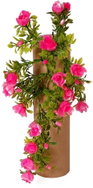 EverGreen® Hanging Rose 3 Shoots, also Suitable for Exterior, Height of 30cm, Colour of Pink-white - Artificial Flower