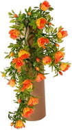 EverGreen® Hanging Rose 3 Shoots, also Suitable for Exterior, Height of 30cm, Colour of Orange - Artificial Flower