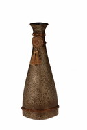 EverGreen® Elegant Ceramic Vase Oran, with Matt Gilded Trailer and Tassel, height of 46cm - Decoration