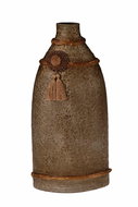 EverGreen® Oran Elegant Ceramic Vase, with Matt Gilded Trailer and Tassel, height of 48cm - Decoration