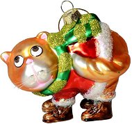 EverGreen® Csizmás macska, doboz, h. 10 cm - Karácsonyi díszítés