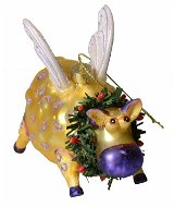 EverGreen® Repülő bárány, PVC doboz, h. 12 cm - Karácsonyi díszítés