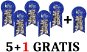 EverGreen sada® Mašľa fólia × 6, 7,5 × 8 cm, Sada 5 + 1 Grátis - Vianočné ozdoby