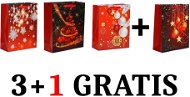 EverGreen sada® Taška Klasik vian. 26 × 32 × 10 cm, Sada 3 + 1 Grátis - Vianočné ozdoby