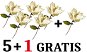 EverGreen set® Poinsettia gl. flower p.25, h.65cm, Set 5+1 Gratis - Christmas Ornaments
