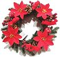 EverGreen® Veniec s vianočnými ružami, šiškami, mašľami, priemer 35 cm - Vianočný veniec