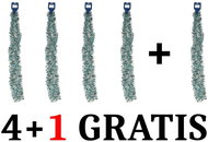 EverGreen set® Chunky mix chain, 7cm diameter, 2m length - Set of 4 +1 Gratis - Christmas Decoration