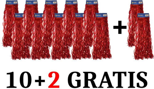 EverGreen set® Lamp wave gloss, l.50cm - Set of 10 pieces +2 Gratis - Christmas Ornaments - Main image