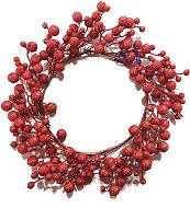 EverGreen® koszorú gömbökkel, csillámmal, 35 cm átmérőjű - Karácsonyi koszorú