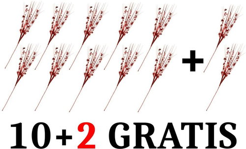 EverGreen set® Foil grass with stars h. 45 cm - Set 10+2 Gratis - Artificial Flower - Main image