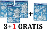 EverGreen szett® Ablakdekoráció 41x29 cm - 3 db + 1 ingyen készlet - Karácsonyi díszítés