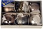 EverGreen Guľa mix 6 ks, LUX Box priemer 10 cm - Vianočné ozdoby