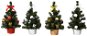 EverGreen Stolný stromček dekorovaný guľôčkami, balíčky a bobuľkami, s mašľou, výška 25 cm - Vianočná dekorácia