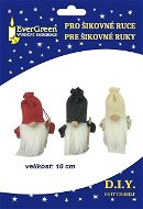 EverGreen Karácsonyi figurák - manó (3 db), 10,5 cm magas, képes összeszerelési útmutató ügyes kezűeknek, PET B - Karácsonyi díszítés