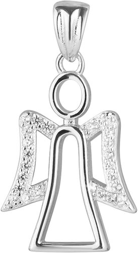 EVOLUTION GROUP 14042.1 crystal zircon AG pendant angel (AG 925/1000; 1g) - Charm - Main image