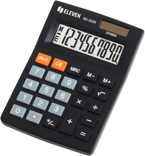 ELEVEN SDC022SR Black - Calculator - Main image