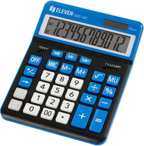 ELEVEN CDC-120-BK/NV Black/Blue - Calculator - Main image