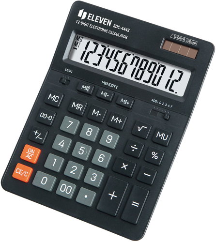 ELEVEN SDC-444S Black - Calculator - Main image