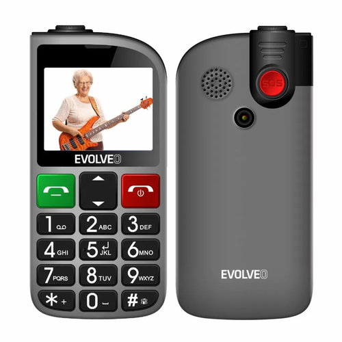 EVOLVEO EasyPhone FM stříbrná - Mobilní telefon - Hlavní obrázek