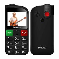 EVOLVEO EasyPhone FL, fekete + töltőállvány - Mobiltelefon