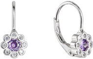 EVOLUTION GROUP 11476.3 violet zircon ag náušnice (AG 925 / 1000; 1 g) - Náušnice