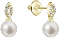 EVOLUTION GROUP 91PB00045 brilliant cut diamond earrings 0,108ct pearl AAA 6 mm (AU 585/1000; 1,02 g - Earrings