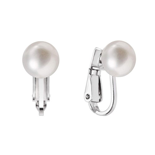 EVOLUTION GROUP 21082.1 white pearl earrings AA 7,5-8 mm ag (AG 925/1000; 1,5 g) - Earrings - Main image