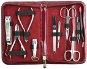 KELLERMANN manicure and pedicure set lacquered 5872 P N burgundy red - Manicure Set