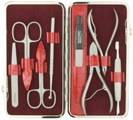GLOBOS Ladies manicure set 713-86 red croco - Manicure Set