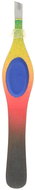 GLOBOS Colour oblique tweezers with wide handle No.990878-orange-yellow - Tweezer