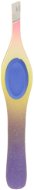 GLOBOS Barevná šikmá pinzeta s širokým úchytem č.990878 fialovo-žlutá - Pinzeta