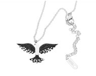 Ewena Women's dove necklace black - Necklace