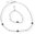 Ladies necklace with bracelet in surgical steel KM6428