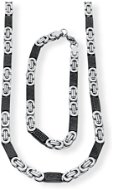 Ewena Pánský náhrdelník s náramkem z chirurgické oceli, řecký klíč KA920 - Darčeková sada šperkov