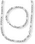 Ewena Pánsky náhrdelník s náramkom z chirurgickej ocele, grécky kľúč KA281 - Darčeková sada šperkov