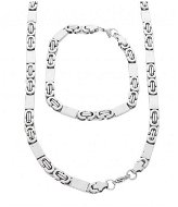 Ewena Pánsky náhrdelník s náramkom z chirurgickej ocele KA382 - Darčeková sada šperkov