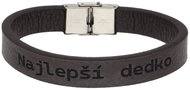 Ewena Leather bracelet brown Best Grandpa - Bracelet