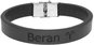 Bracelet Ewena Black leather bracelet with Aries sign - Náramek