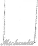 Ewena Steel chain with Michaela's name silver - Chain Necklace