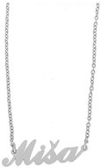 Ewena Steel chain with the name Mischa silver - Chain Necklace