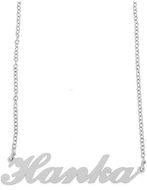 Ewena Řetízek z oceli se jménem Hanka stříbrný - Řetízek