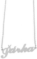 Ewena Steel necklace with the name Sarka silver - Chain Necklace