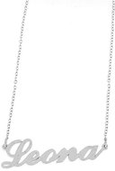 Ewena Steel chain with Leona's name silver - Chain Necklace