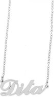Ewena Steel chain with the name Dita silver - Chain Necklace