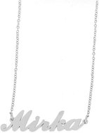 Ewena Steel chain with Mirka's name silver - Chain Necklace